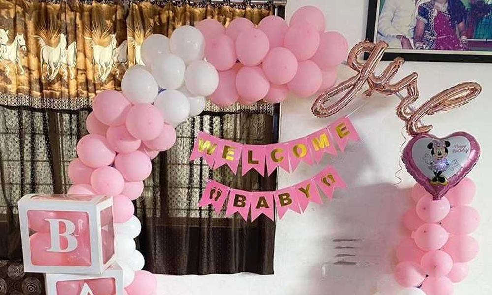 Welcome Baby Balloon Decoration